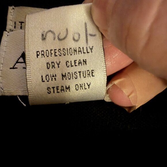 VTG Alfani Merino Wool Sweater Henley Polo Mens XL Blue 100% Pure Italian Knit - Picture 6 of 7